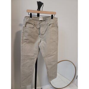 SID MASHBURN Clift Straight Leg Jean Stone Garment-Dyed  Denim 38/34 Gray